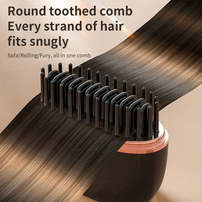 ✨ Brosse Lissante Sans Fil – Cheveux Lisses en 5 Minutes 🔥